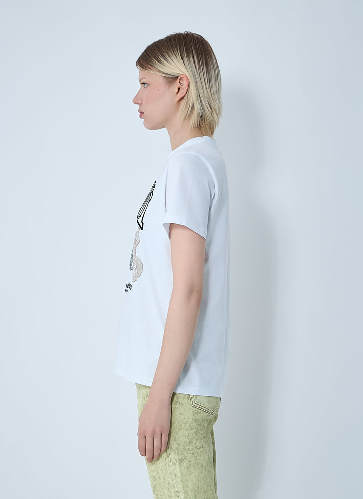 Ganni Women Logo Motif T-Shirt