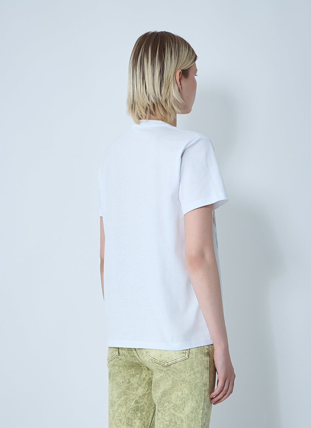 Ganni Women Logo Motif T-Shirt