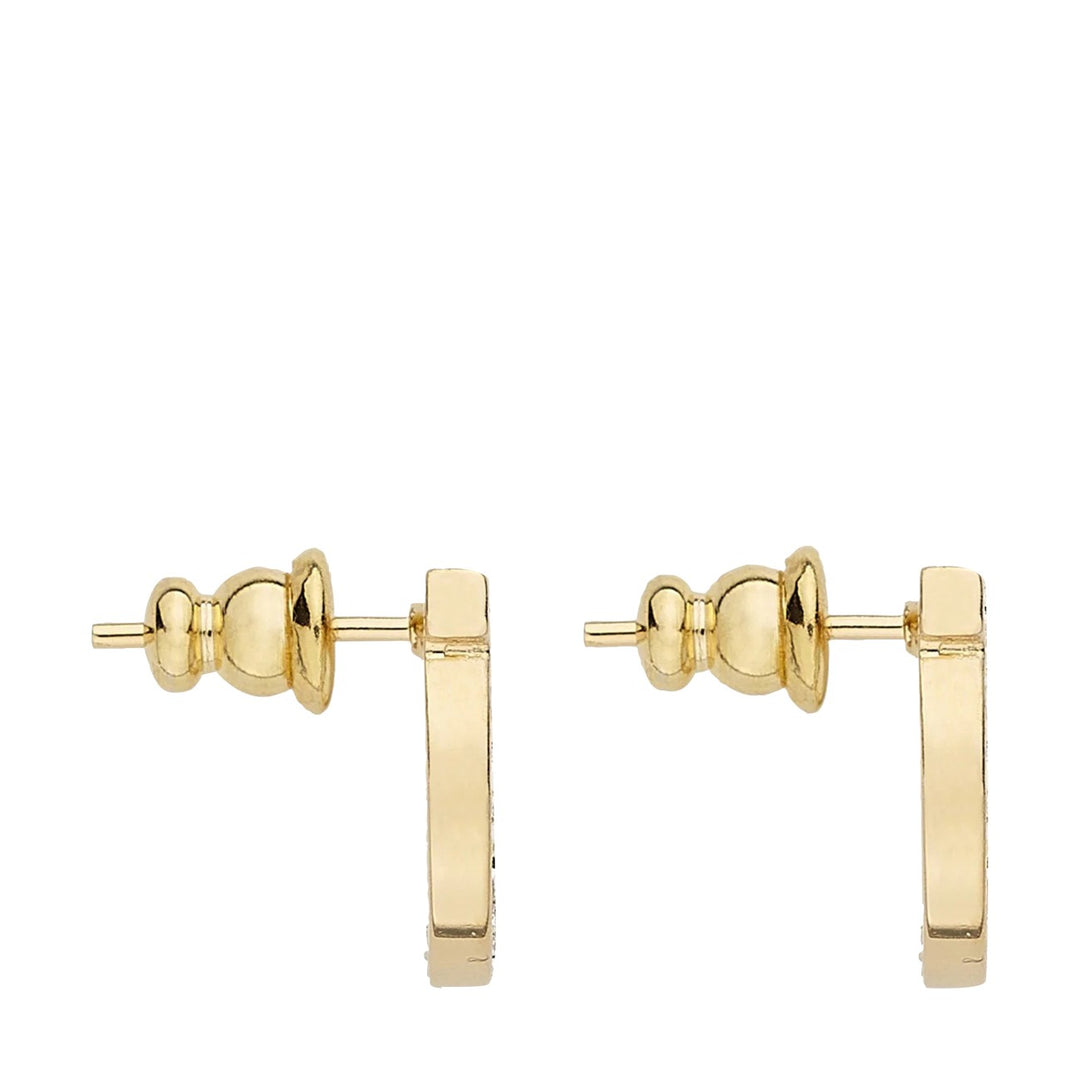 Ferragamo Women Gancini Crystals Stud Earrings