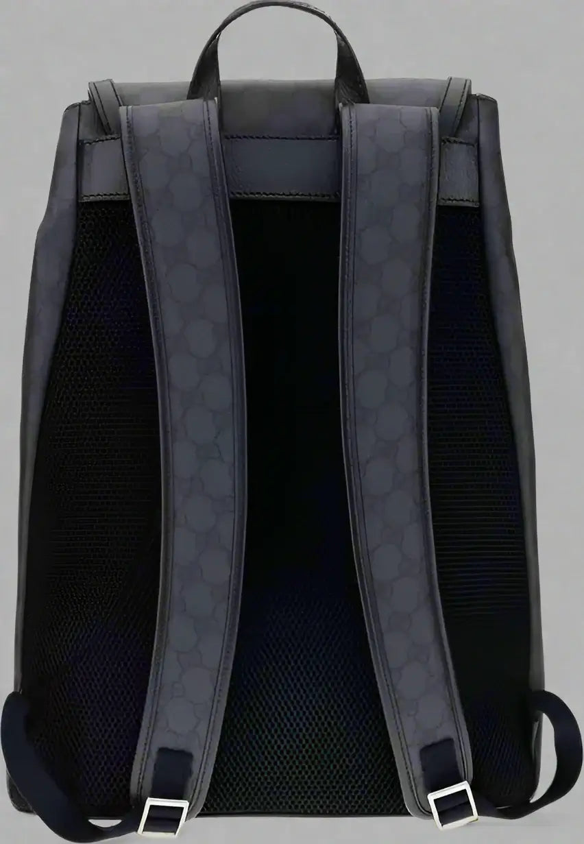 GUCCI men's Large Ophidia Backpack with all over embossed logo pattern
