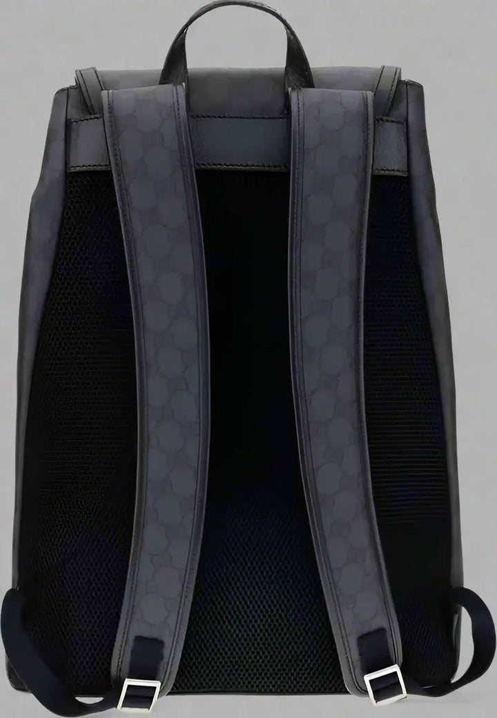 GUCCI men's Large Ophidia Backpack with all over embossed logo pattern
