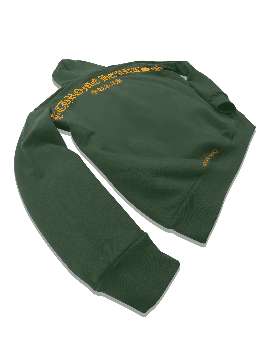 Chrome Hearts Script Hoodie Green & Orange