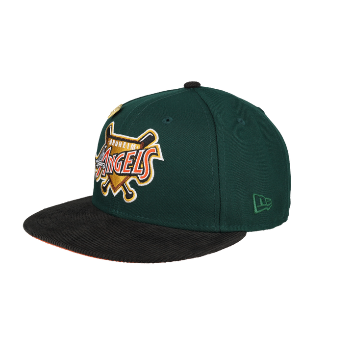 Anaheim Angels 40th Season Patch Corduroy Brim 59Fifty Fitted Hat