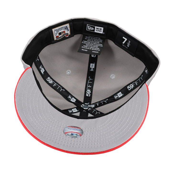 Anaheim Angels 50th Anniversary Patch Grey 59Fifty Fitted Hat