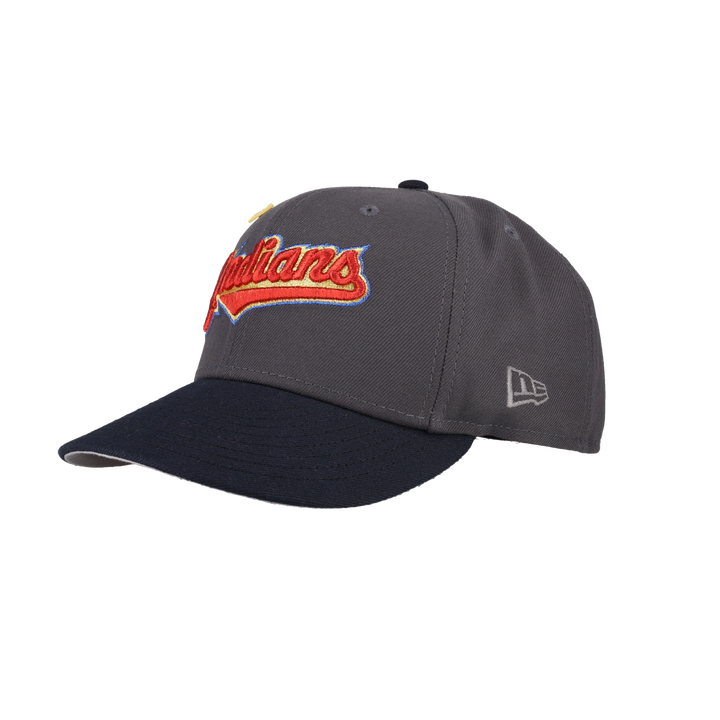 Cleveland Indians Red Metallic Stitching Inaugural Season Fitted Hat