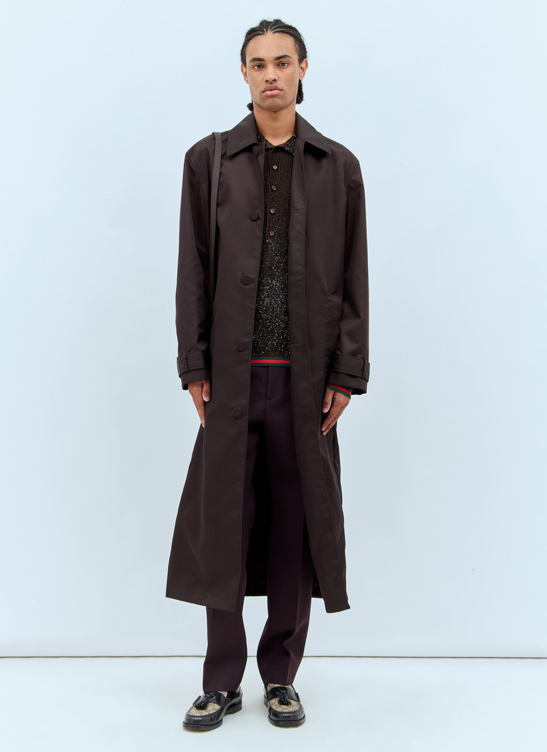 Gucci Men Gabardine Coat