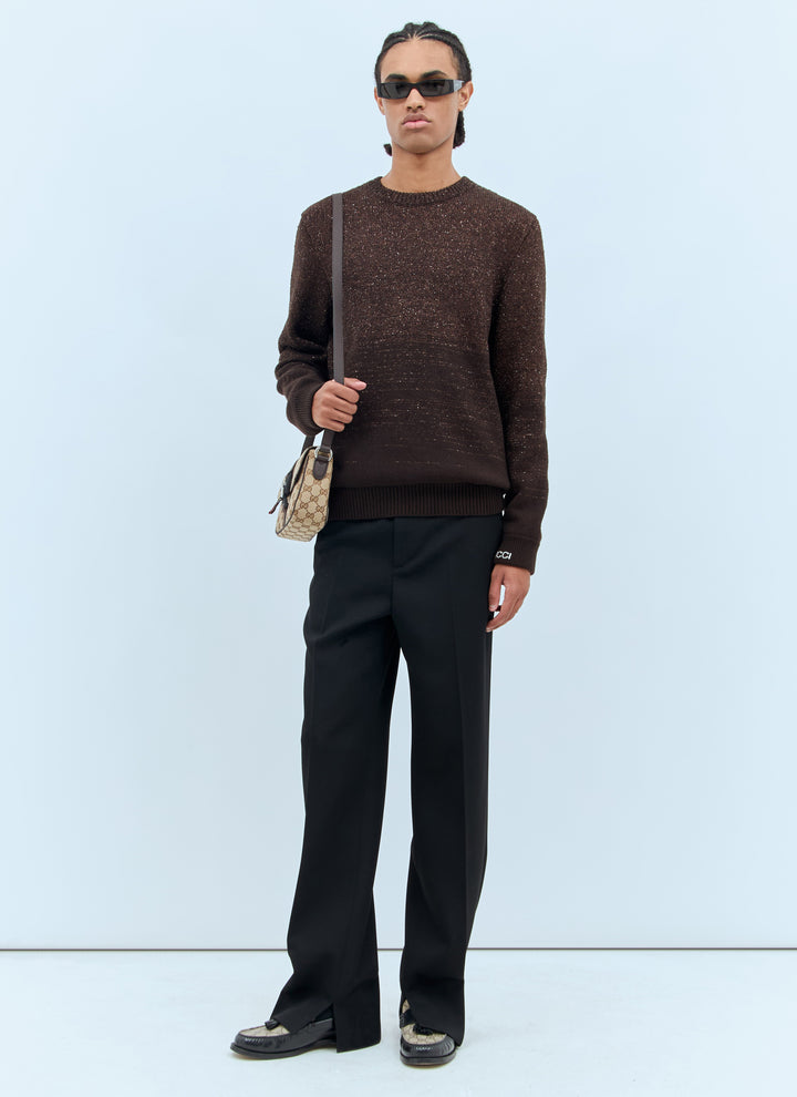 Gucci Men Sequin Crewneck Sweater