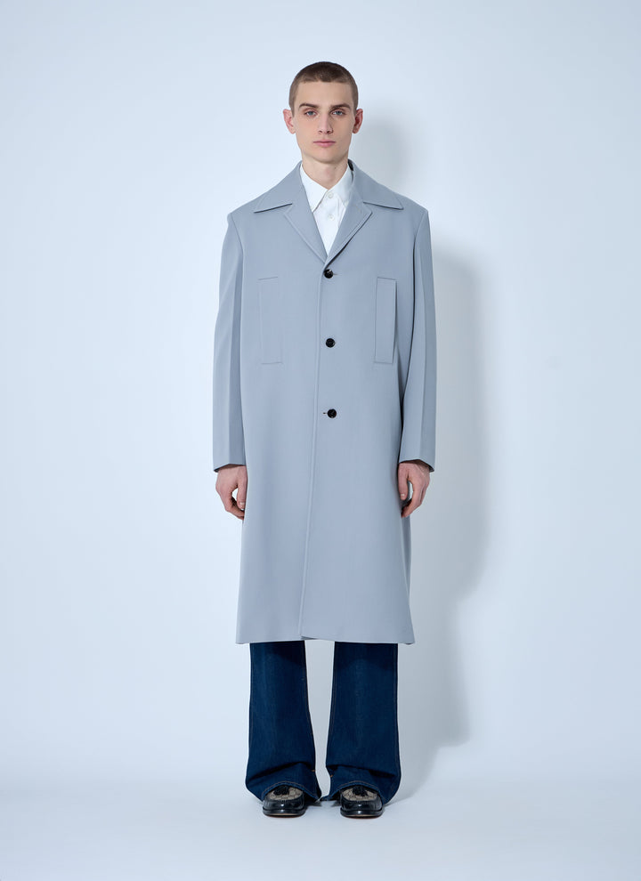 Gucci Men Single-Breasted Wool Coat
