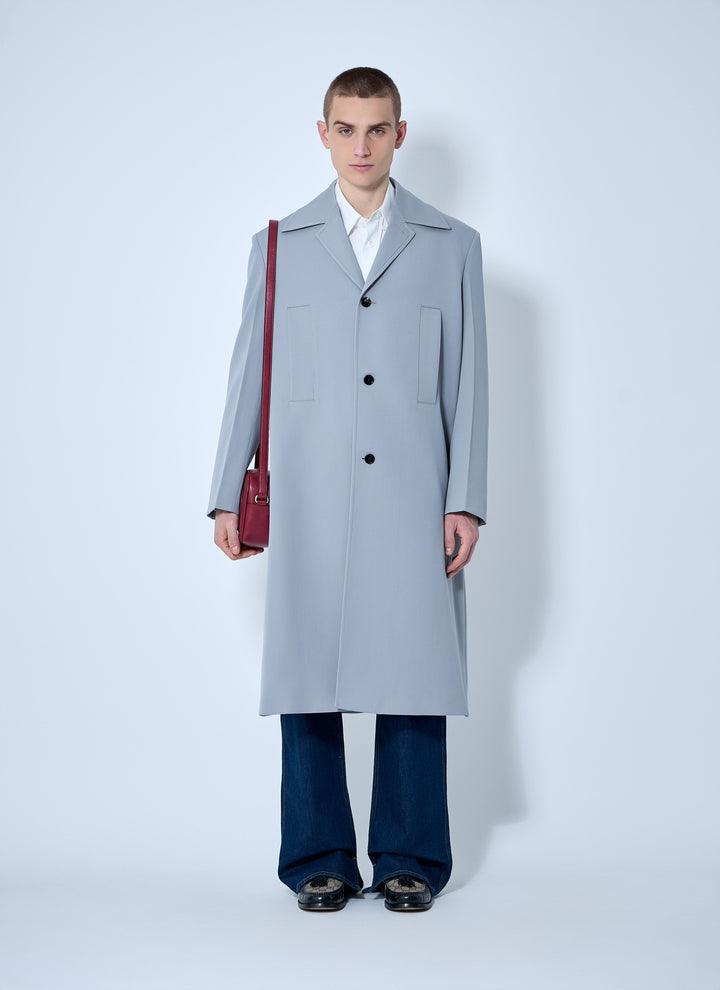 Gucci Men Single-Breasted Wool Coat