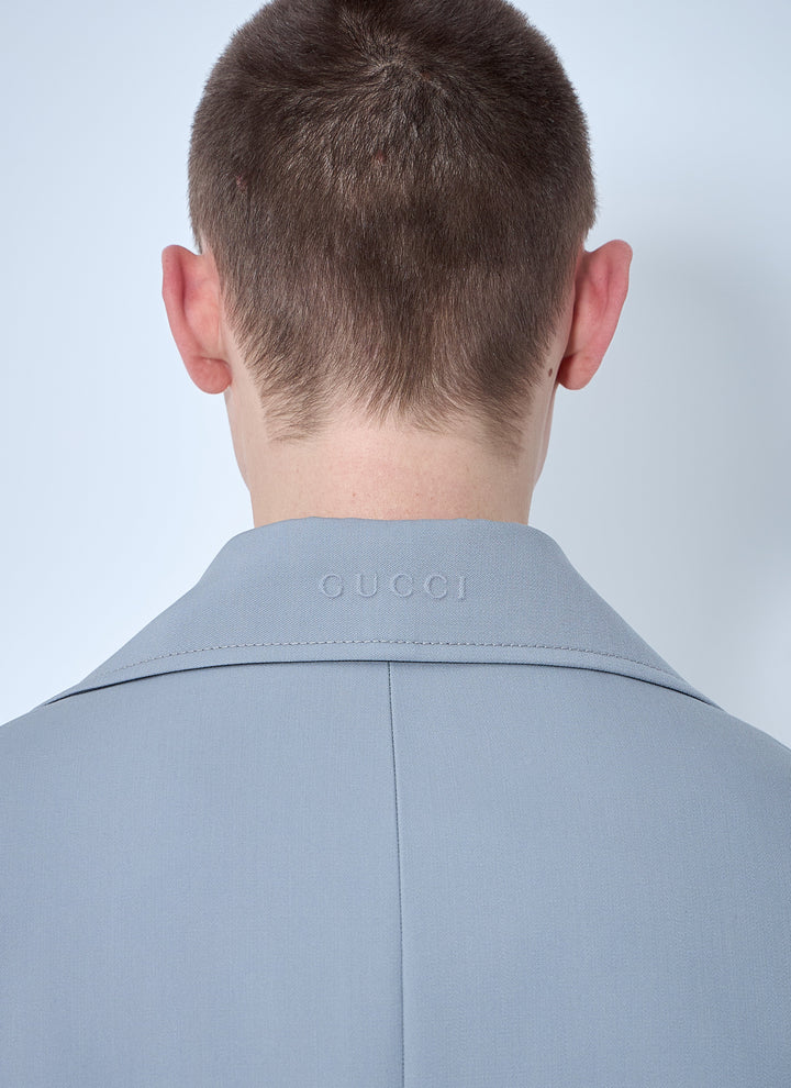 Gucci Men Single-Breasted Wool Coat