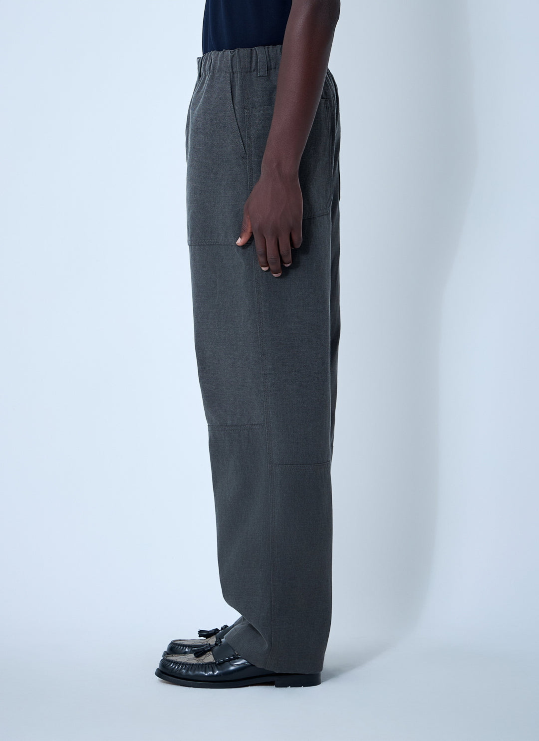 Gucci Men Faded Canvas Pants