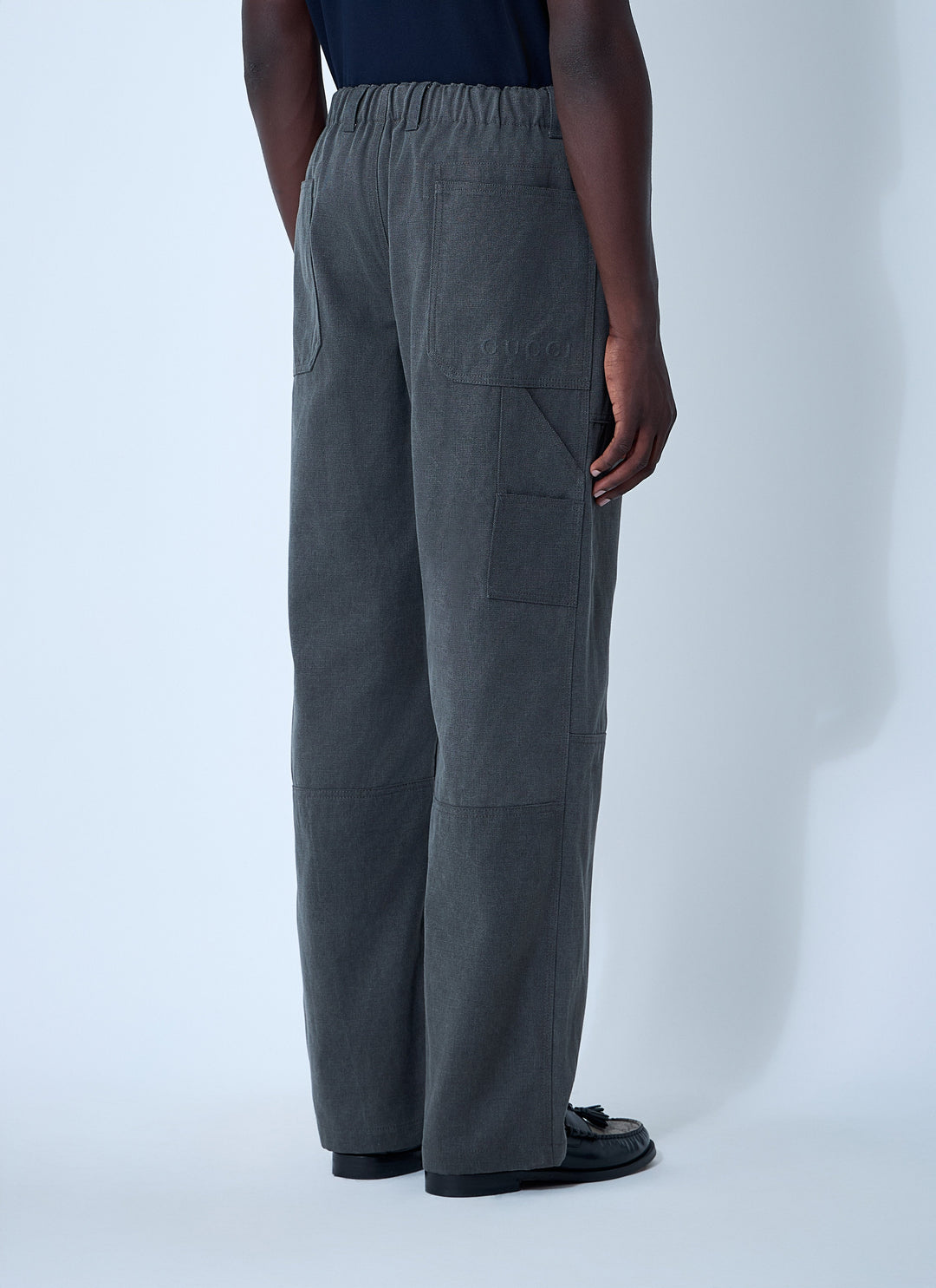 Gucci Men Faded Canvas Pants