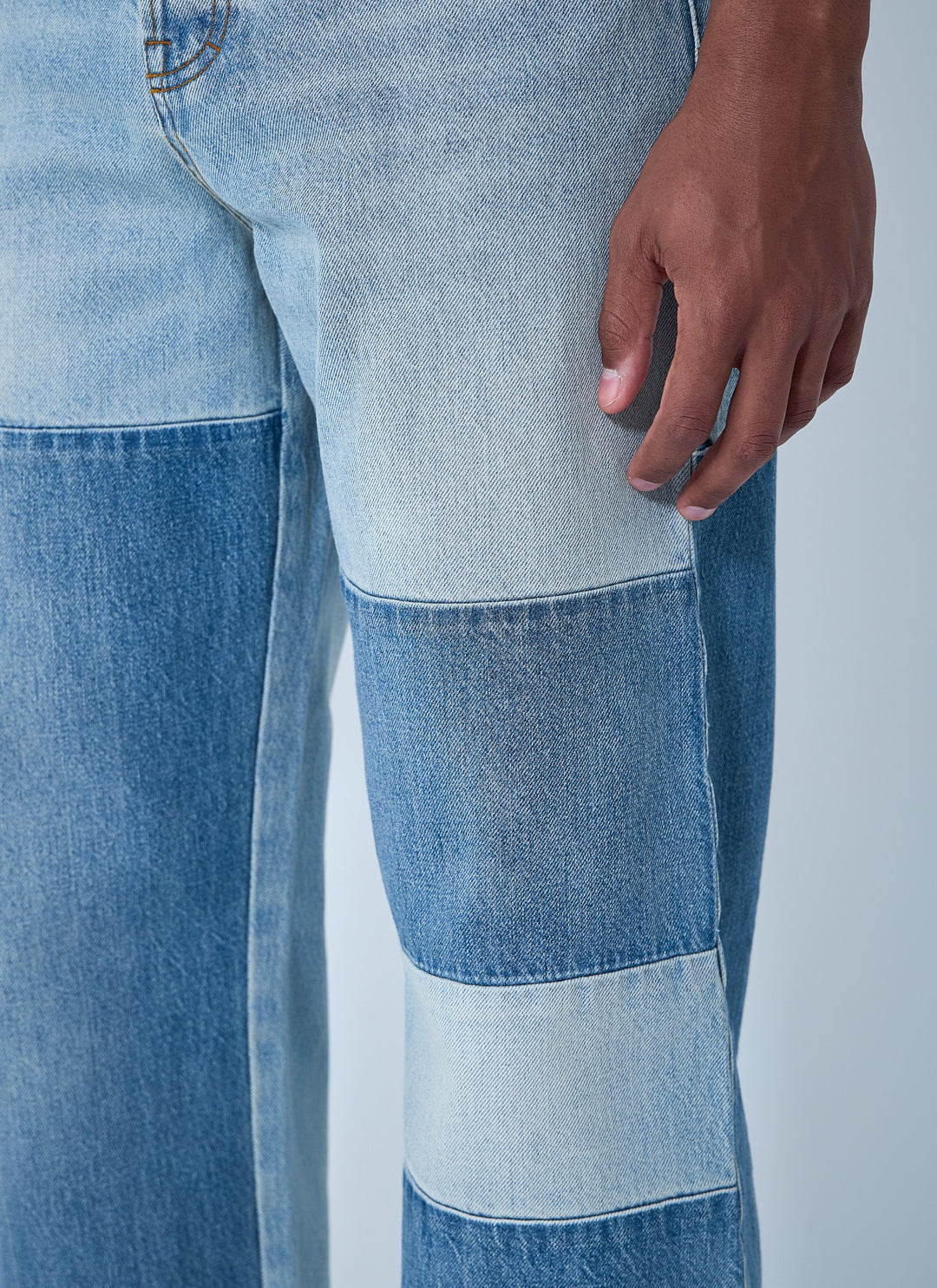 Gucci Men Contrast Panel Jeans