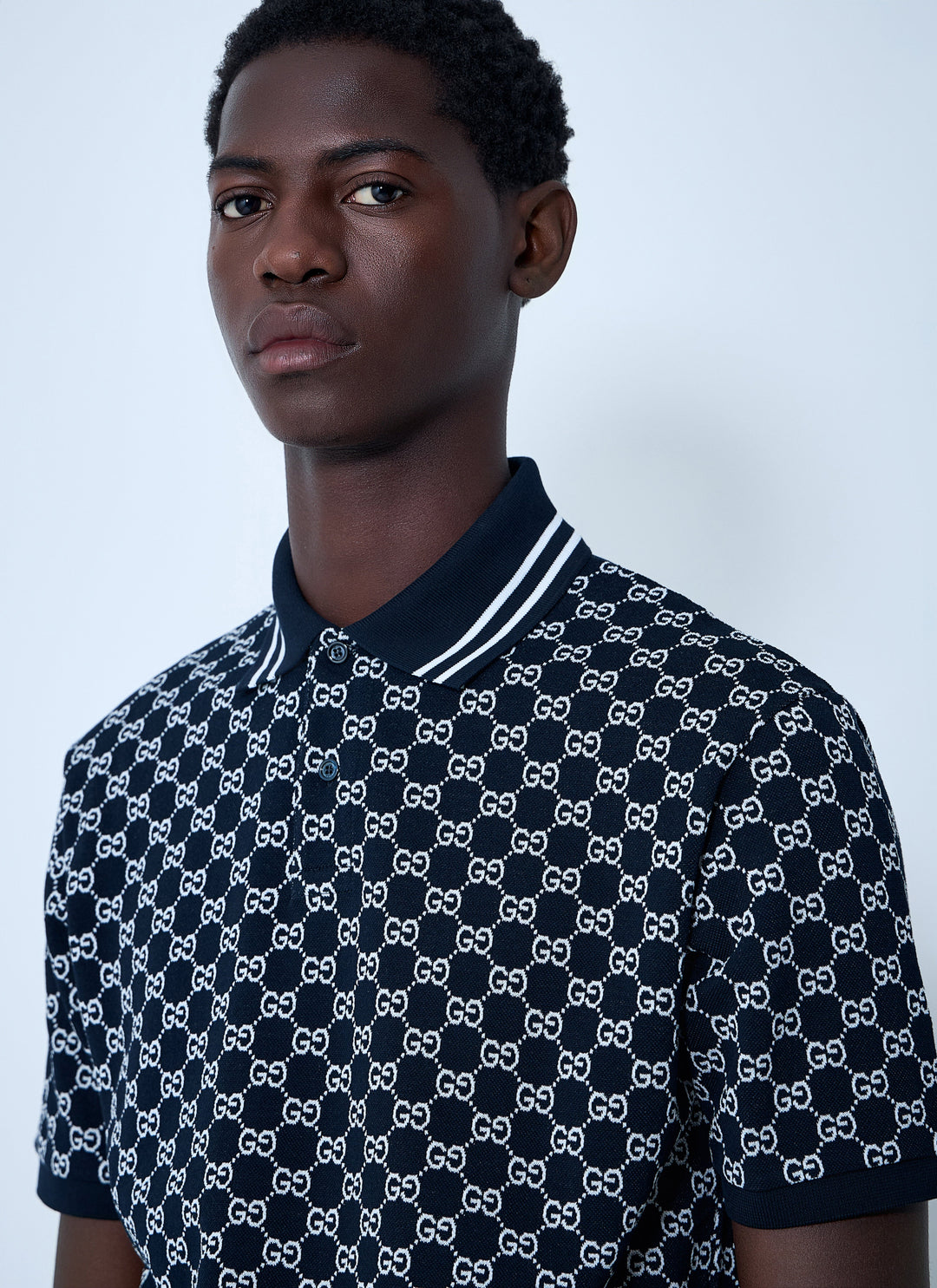 Gucci Men Interlocking G Polo Shirt