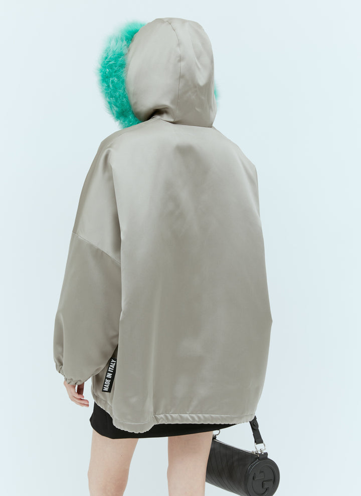 Gucci Women Satin Bomber Jacket