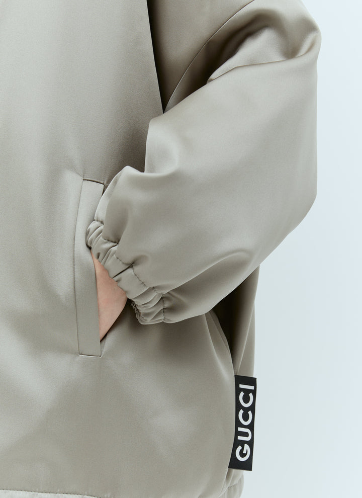 Gucci Women Satin Bomber Jacket