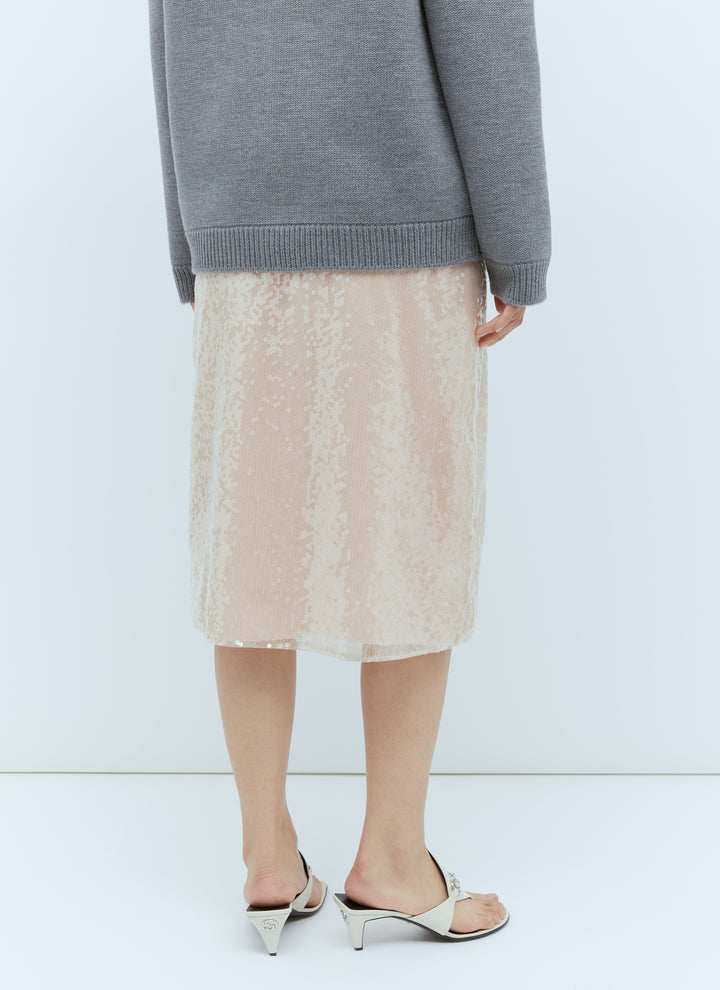 Gucci Women Sequin-Embroidered Tulle Skirt