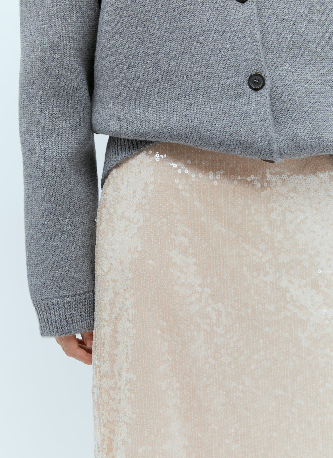 Gucci Women Sequin-Embroidered Tulle Skirt