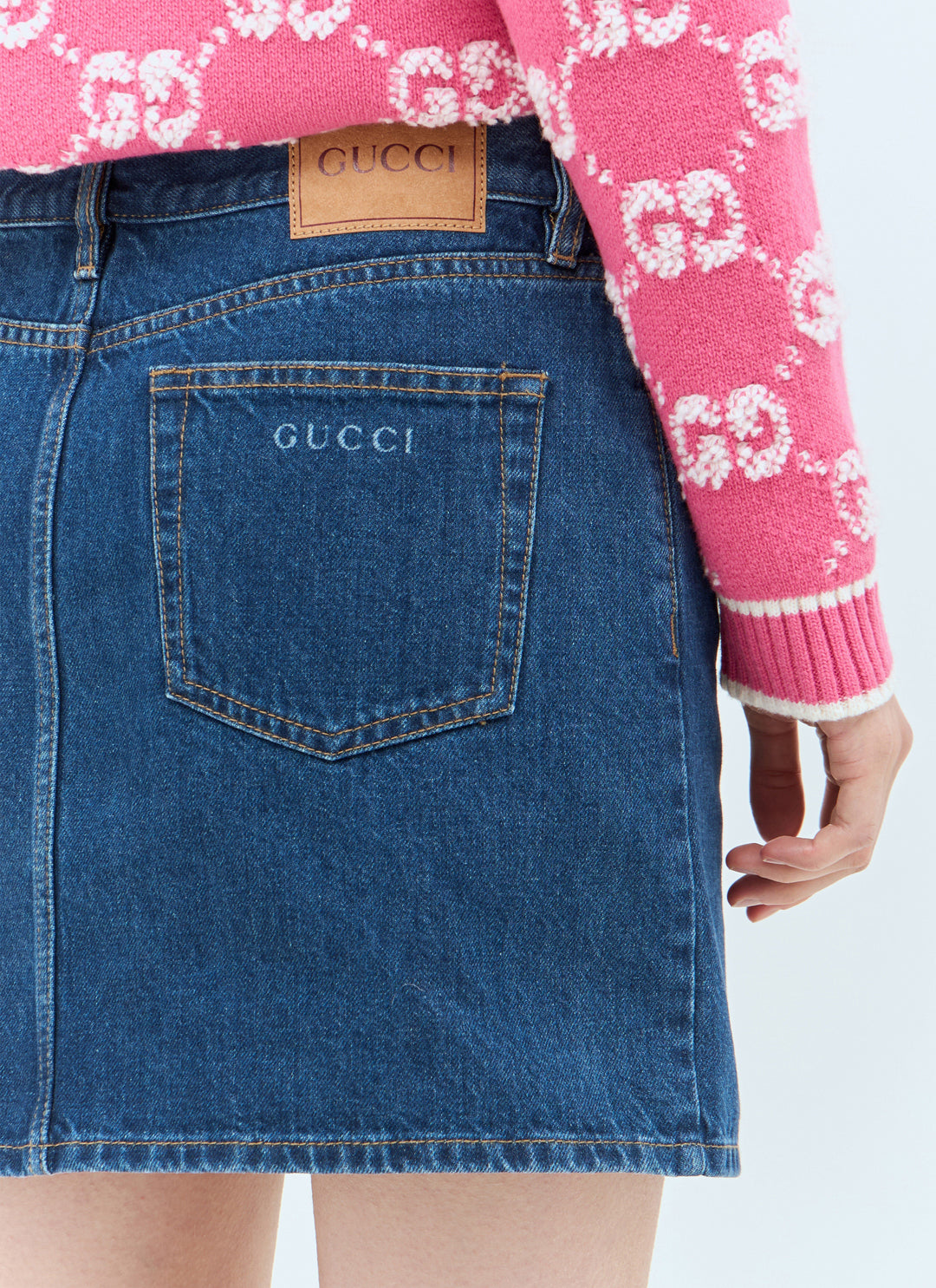 Gucci Women Denim Mini Skirt
