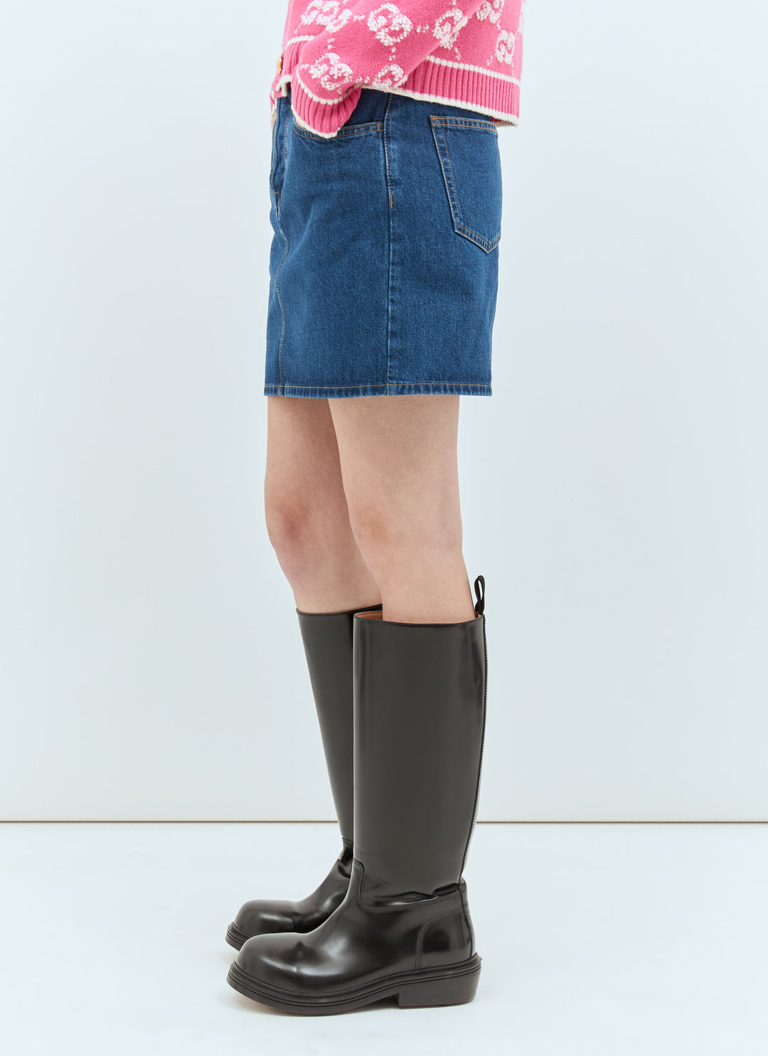 Gucci Women Denim Mini Skirt