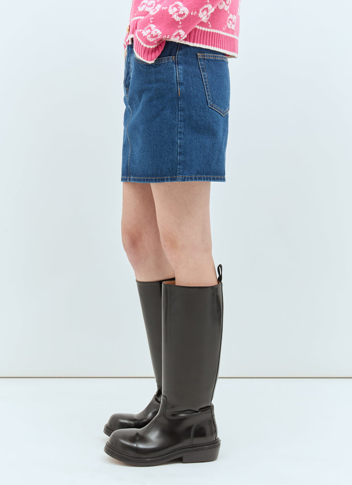 Gucci Women Denim Mini Skirt