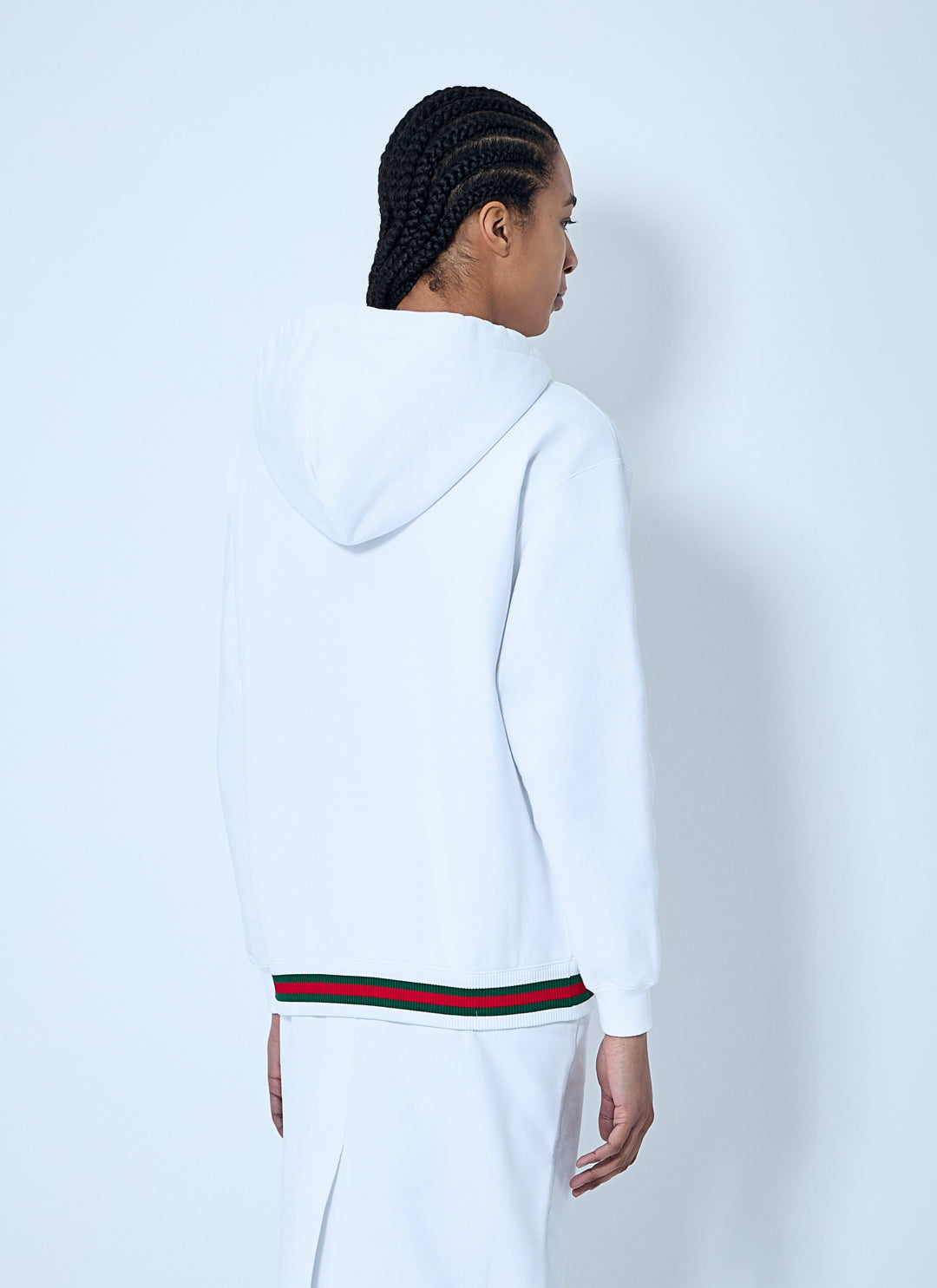 Gucci Women Web Trim Hooded Sweatshirt