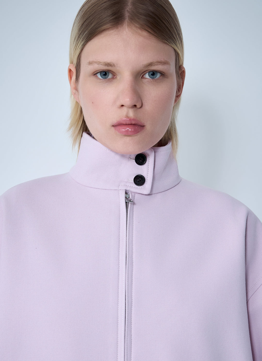 Gucci Women Cotton Canvas Delavé Bomber Jacket