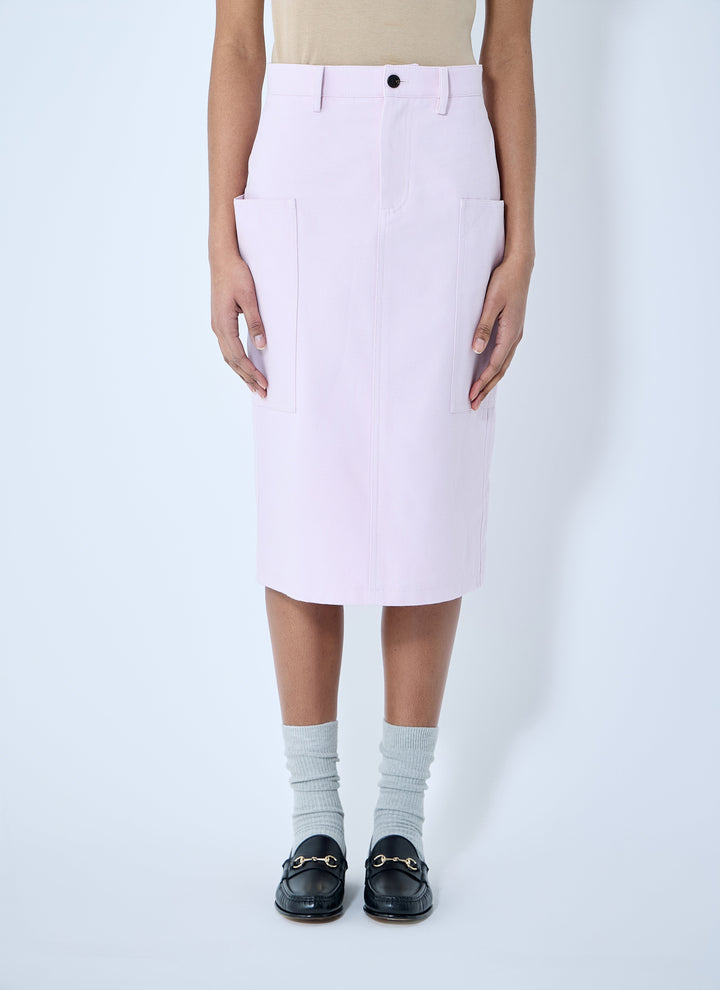 Gucci Women Cotton Canvas Delavé Skirt
