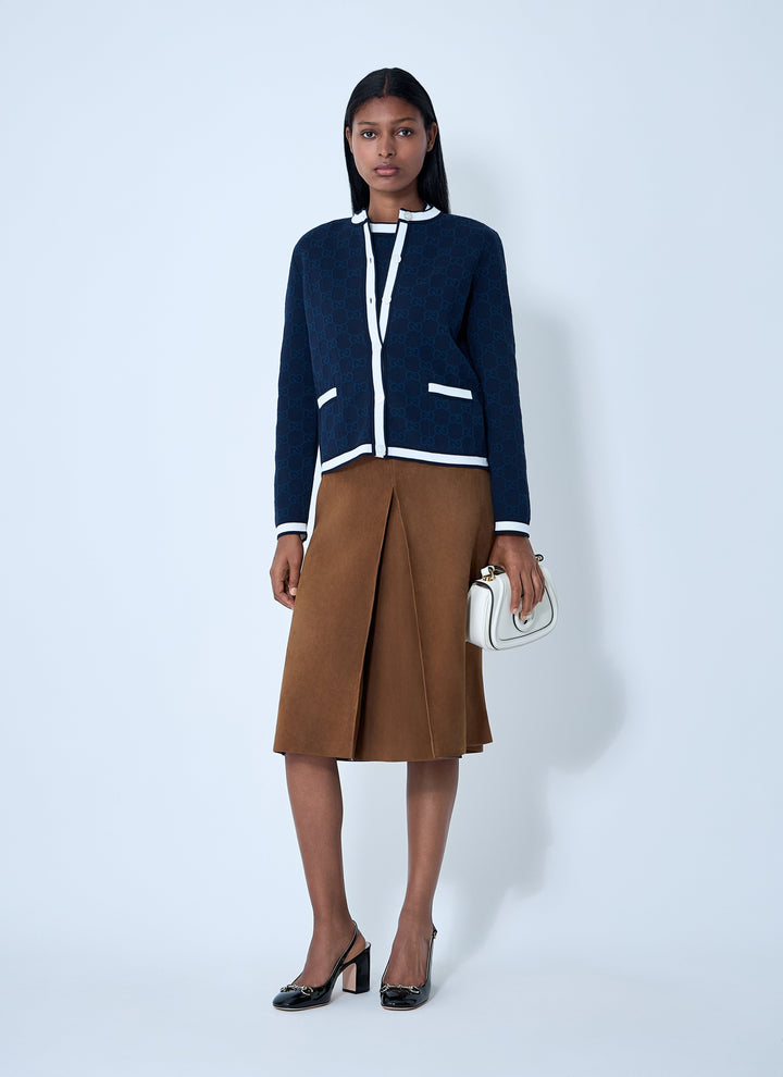 Gucci Women Gg Fine Cotton Cardigan