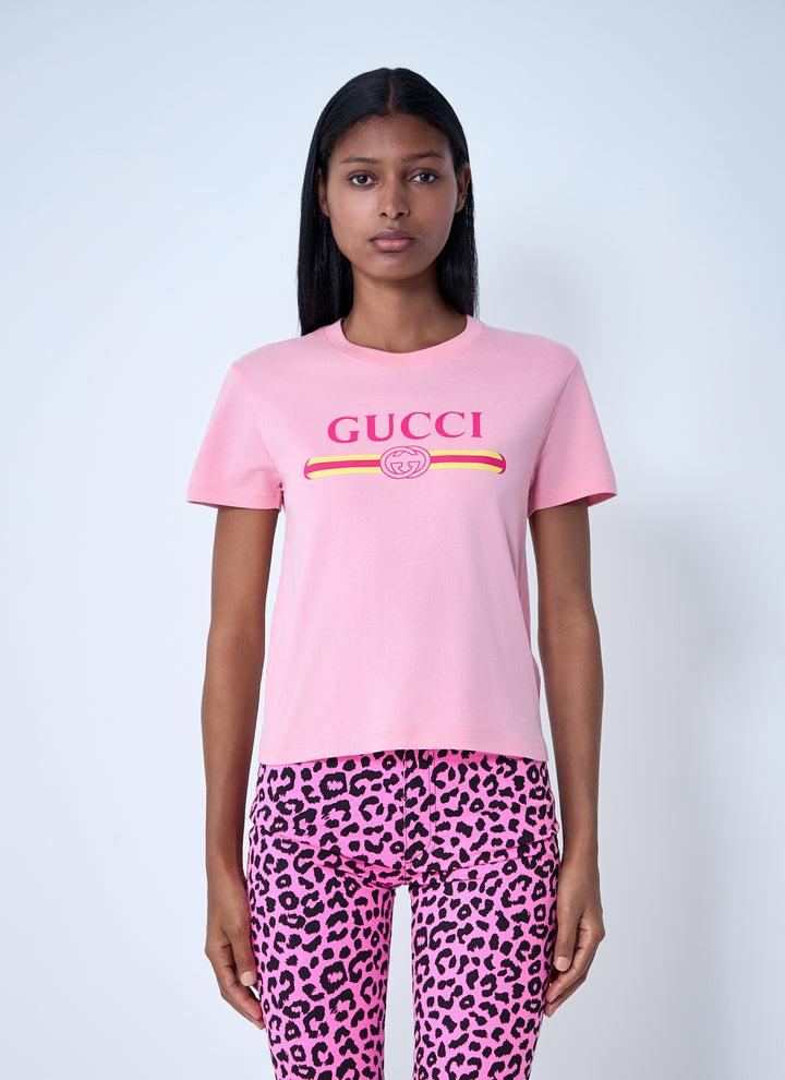Gucci Women Logo Motif T-Shirt