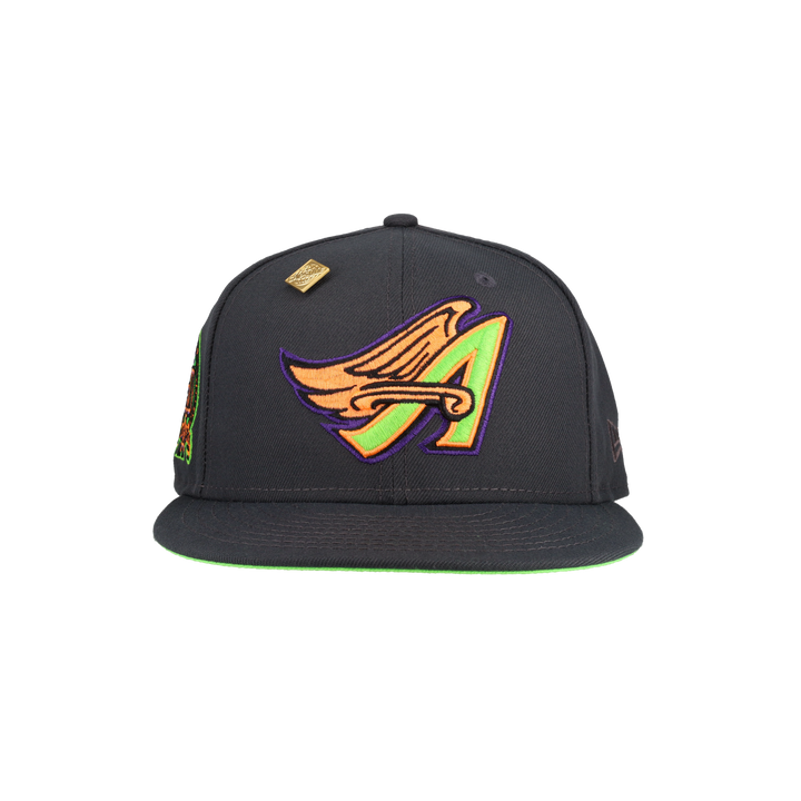 Anaheim Angels 50th Anniversary Patch Grey New Era 59Fifty Fitted Hat