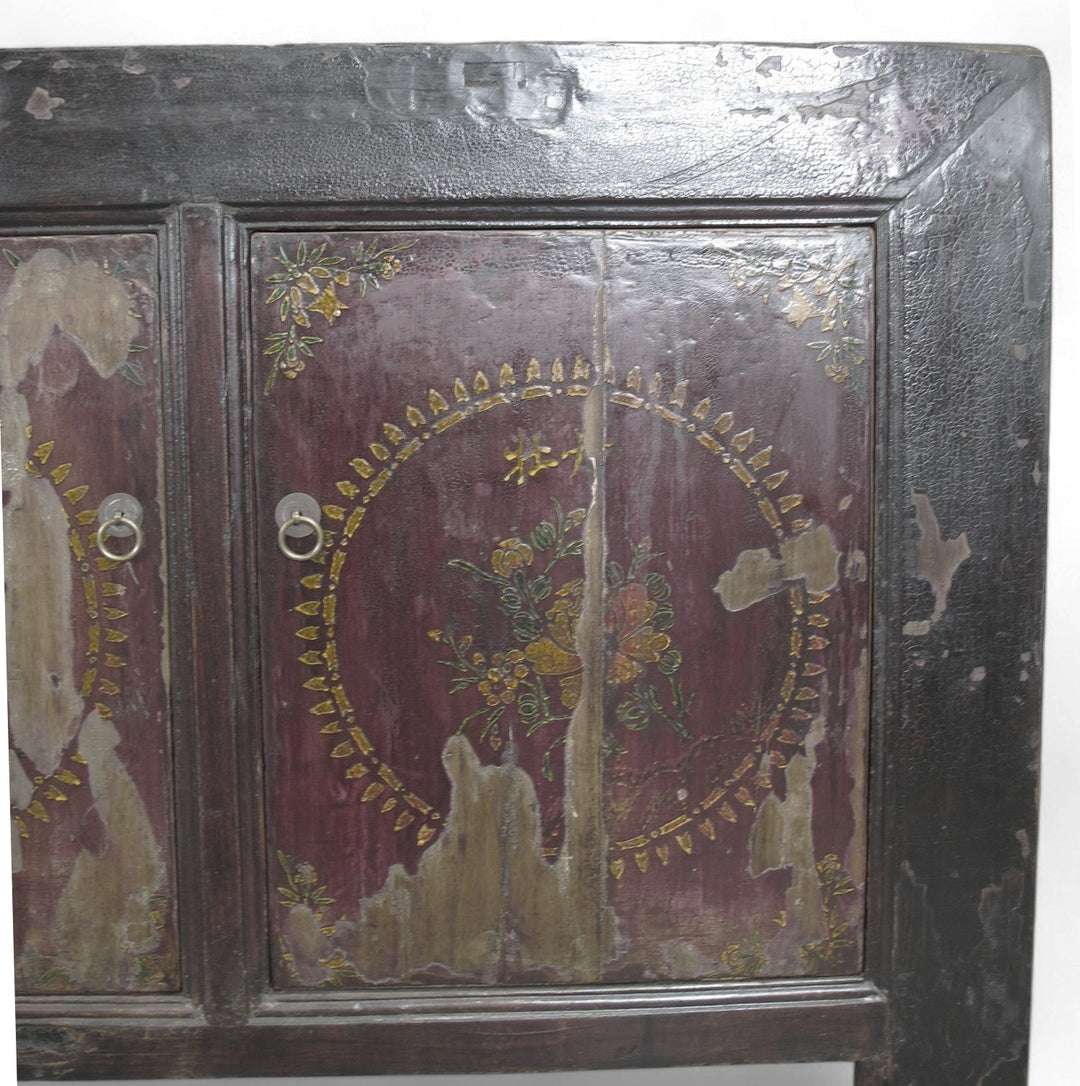 Hand Painted 4 Panel-Door Sideboard