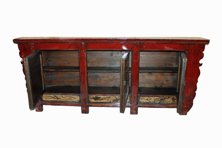 Hand Painted Antique Mongolia Sideboard