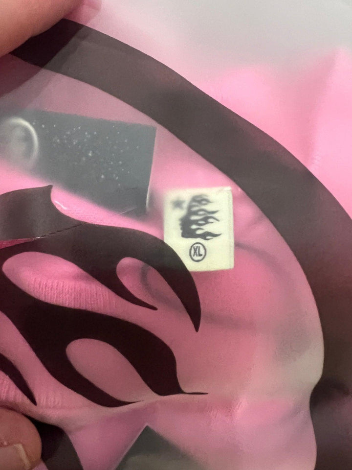 Hellstar Flame Shorts Pink