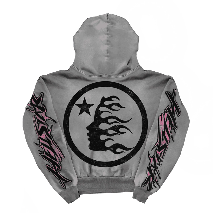 Hellstar Future Flame Hoodie Grey