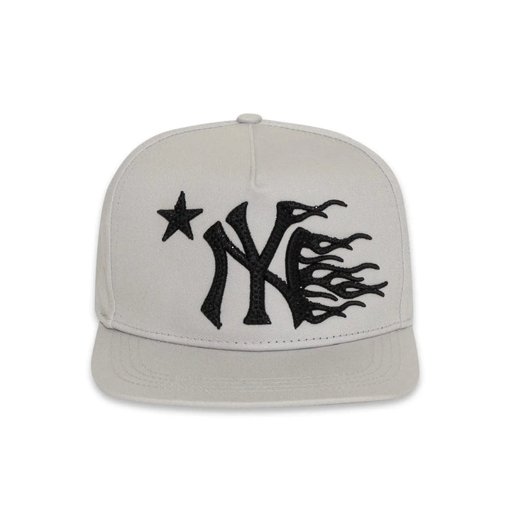 Hellstar NY Snapback Hat White