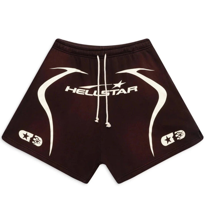 Hellstar Studios Warm Up Shorts Brown