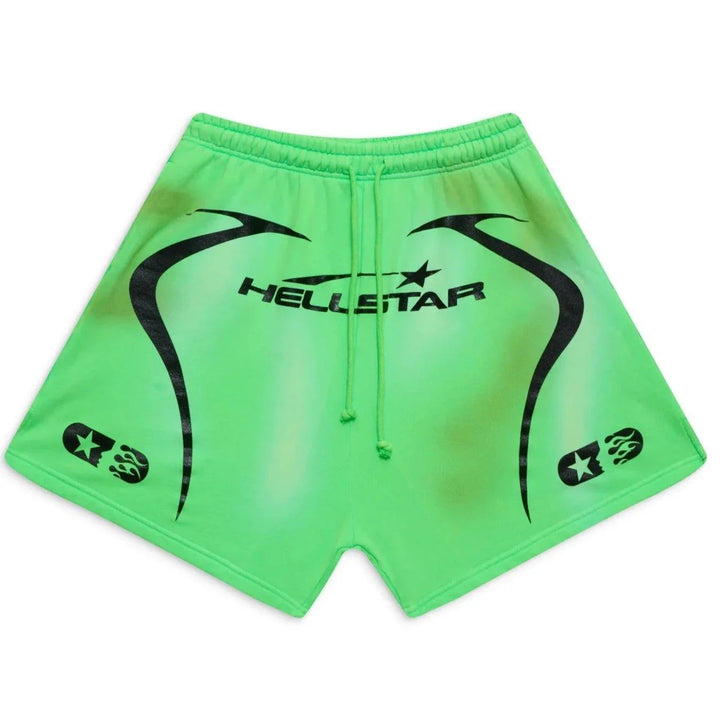 Hellstar Studios Warm Up Shorts Neon Green