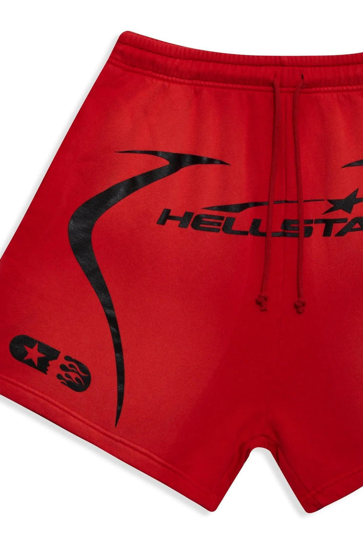 Hellstar Studios Warm Up Shorts Red