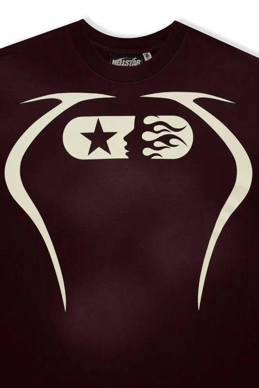 Hellstar Studios Warm Up T-Shirt Brown
