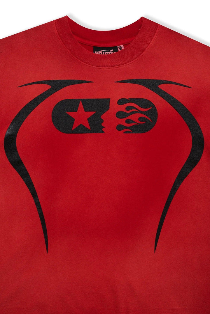 Hellstar Studios Warm Up T-Shirt Red