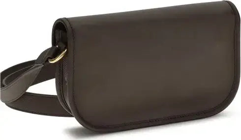 VALENTINO GARAVANI Antibes Small Brown/Black Calf Leather Shoulder Bag
