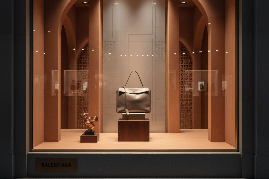 Grey leather BALENCIAGA shoulder bag