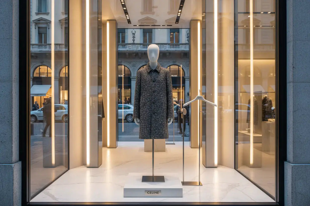 Grey CELINE Mohair coat