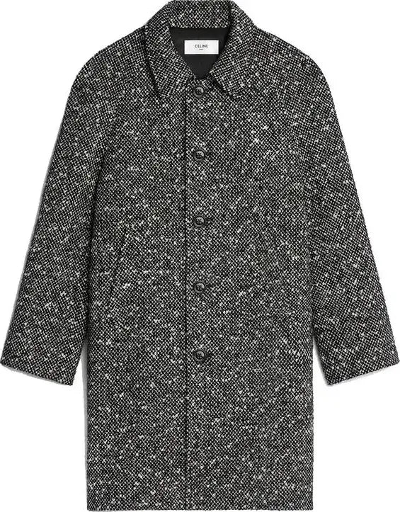 Grey CELINE mohair coat