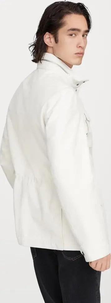 BRUNELLO CUCINELLI Beige Linen Silk Shell Jacket – Men | Made in Italy
