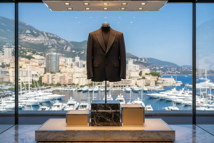 FENDI men’s blue wool blazer tailored designer jacket