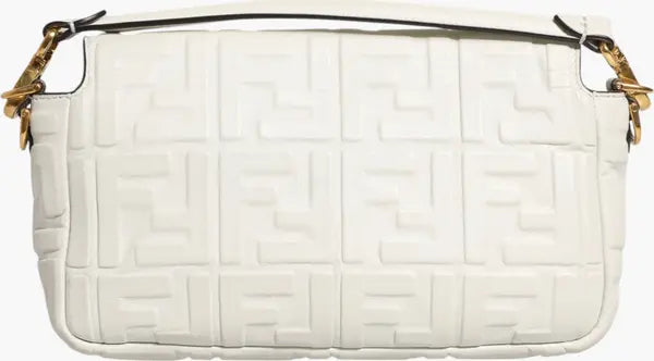 Fendi FF Embossed Baguette Nappa Leather Bag – Women | Designer Collection