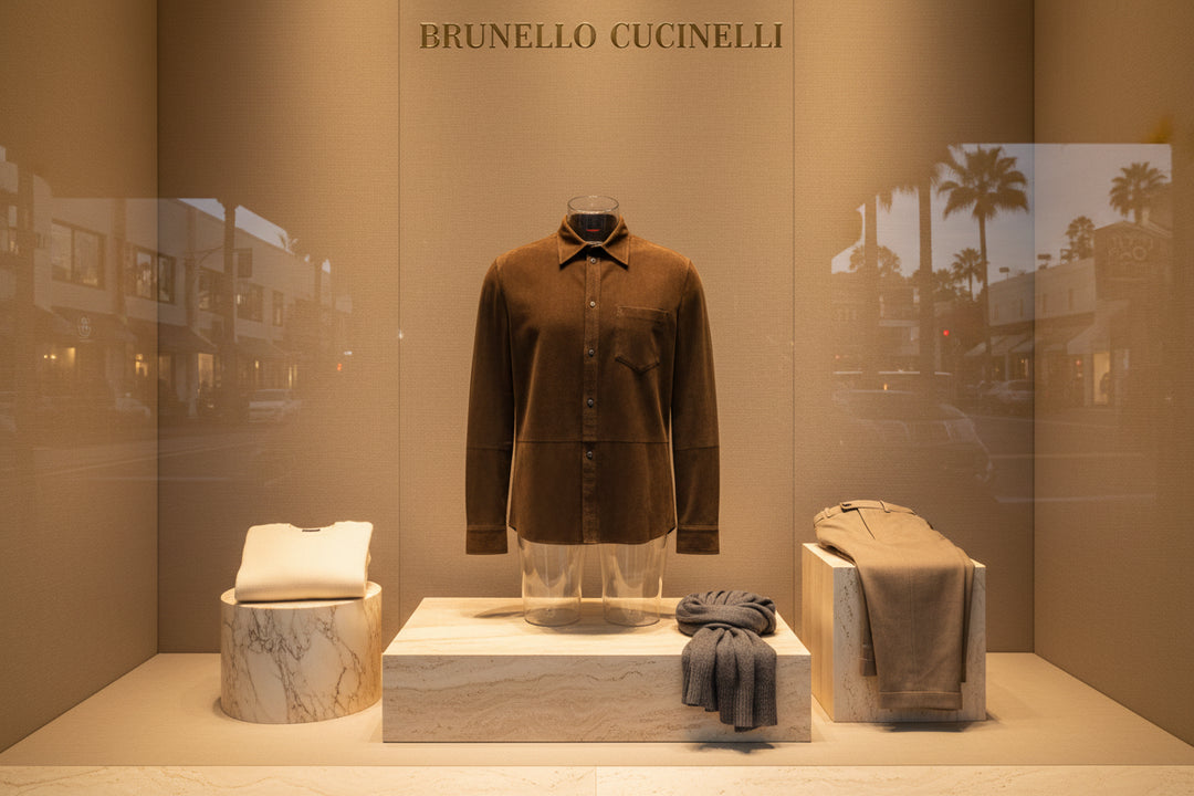 Brown suede jacket on a white background