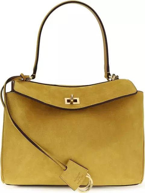 BALENCIAGA Small Rodeo Beige Calf Leather Shoulder Bag – Women | SS26